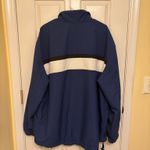 Nike Blue and Black Windbreaker White Stripe 90s Performance Jacket Photo 1