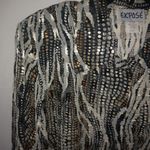 Expose L Shimmering Black Gold Top Size L Photo 2