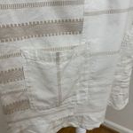 Old Navy Cotton Beachy Mini Dress Neutral Stripes Beige L Minimalist Boxy Beach Photo 4