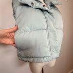 New! Thread & Supply ‘Issey’ Cropped Puffer Vest Women’s Size Medium Blue Photo 8