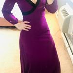 Badgley Mischka purple beaded trim maxi dress Photo 2