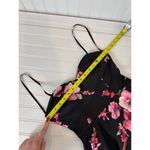 B Darlin  Juniors Strapless Floral Dress Black Ruffle Mini Sweetheart Neck Sz 5/6 Photo 3