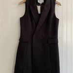 Anthropologie MARE MARE x  Blazer Sleeveless Mini Dress Chic in Black Size S NWT Photo 8