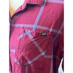 Fox Racing Flannel Plaid Button Front Shirt size Large‎ womens Moto Western Pink Photo 8