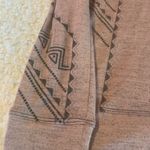 Stylish‎ Geometric Long Sleeve Hoodie Brown Size L Photo 1