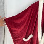 Charter Club Garnet Cozy Plush Wrap Robe Throw Red White Faux Fur Trim 50"x70" Photo 1