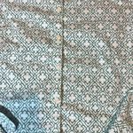 Lands' End  No Iron Supima Cotton Geometric Print Button Down Shirt Women 12 Photo 1