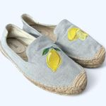 Soludos Women's Lemon Embroidered Espadrilles size 7.5 NEW Summer Cute Girly Photo 0