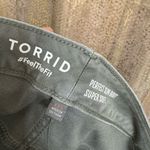 Torrid  Perfect Slim Boot Super Soft Mid-Rise Jean Olive Green 22 Short NWOT Photo 2