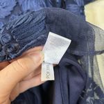 Alex Evenings Women's Tea Length Embroidered Dress with Illusion Sleeves 22W Photo 6