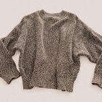 Uniqlo Cozy Minimalist Dolman Knit – Bouclé Slouch Sweater (Size M) Photo 0