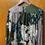 By Malene Birger Floral Print Abstract Print Long Sleeve Midi Dress EU 40 US 10 Green Size undefined Photo 15