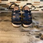 Charlotte Russe  ankle strappy wedges. Black. Size 7 Photo 10