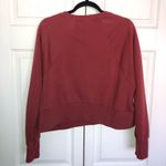 Nike Maroon  Embossed Crop Sweatshirt Size M Photo 6