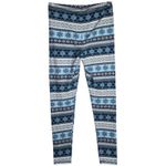 Cuddl Duds ClimateRight by Snowflake Fair Isle Pajama Set S Blue Photo 4