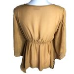 Pretty Good  Leopard Print Sheer Open Front Tie Beach Coverup Top - L Photo 76