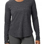 Columbia  Pilsner Peak Knit LS Charcoal Pullover Top Shirt LARGE UPF 30 Gorpcore‎ Photo 0