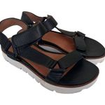 Gentle Souls  Black Lavern Ring Platform Sandals Sz 7 Photo 0