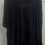 Donna Karan Sz S Small Black Semi Sheer Cape Photo 0