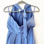 J.Crew  Women’s Size 8 Periwinkle Blue Silk Halter Dress Bridesmaid Wedding Party Photo 5
