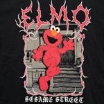 Elmo Sesame Street Heavy Metal Band Font Spellout T-Shirt XL  Photo 1