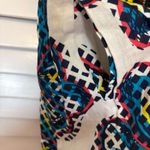 Kaari Blue Kaari White‎ Floral Linen Dress Size 6 Photo 6