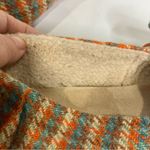 Toms alpargata cozy houndstooth bow flats orange multicolored women’s size 10 Photo 5