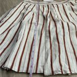 Tularosa NWT Nordstrom Trisha Striped Metallic Mini Skirt | Brown | Small Photo 4