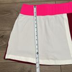 Prince 14” High Rise Color Block Beet Red Tennis Skirt Skort Size Small Photo 9