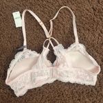 Aerie  Lace Padded Bralette Lightly Lined Adjustable‎ Straps Pink Size 34A NWT Photo 4