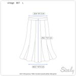 GB skirt A line groovy 1960s mustard purple yellow olive green Photo 1