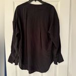 Equipment  Natalinne Women’s Silk Blouse in True Black Size Small Photo 2