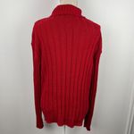 Liz Claiborne Crazy Horse  Cable Knit Cardigan‎ Sweater Womens L Red Button Front Photo 1