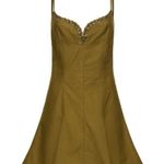 Ludovic de Saint Sernin Easy Cleavage Dress in Olive Green Medium New Womens Photo 8