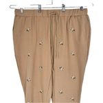 Polygram Camel Embroidered Sweatpant Joggers size 2X Cuffed Drawstring Tan Photo 1