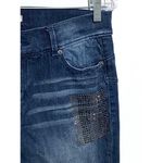 Juicy Couture  Jeans Stretch Studded Rhinestones Distressed Ripped Womens 6 Photo 4