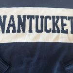 The Thoughtful Design Group navy blue NANTUCKET Intarsia Crewneck Sweater sz XS Photo 4