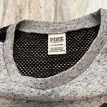PINK - Victoria's Secret NWOT Victoria's Secret Pink women's small gray/black cropped sweatshirt Photo 1