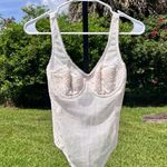 Victoria's Secret  Dream Angels Cream Lace Teddy Bodysuit Size 32B Photo 2