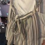 Striped Romper Casual Summer Sleeveless Blue White Lined‎ Size M Photo 6