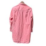 Frank & Eileen Mary Famous Denim Button Up Mini Dress Neon Strawberry Small S Photo 3