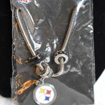 NFL  New Pittsburg Steelers Snake Chain Euro Bead Logo Charm Necklace Photo 0