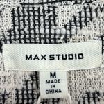 Max Studio Tweed 3/4 Ruched Sleeve Slub Knit Houndstooth Blazer M New with tags! Photo 6