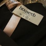 House Of CB Fionula Strapless Feather Hem Midi Dress Size M Photo 5