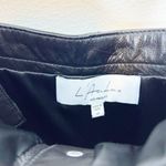 L'Academie L’academie Palais Leather Slim Leg Jumpsuit XS Black Photo 5