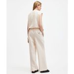 All Saints Payton Wide Leg Linen Blend‎ Pants  Metallic Stripe Size 2 Photo 1