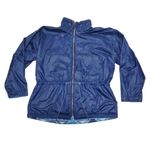 Navajo Native Aztec Thunderbird Fleece Reversible Jacket Vtg Sz M 90s Blue Size M Photo 4