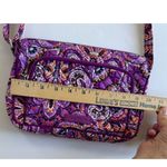 Vera Bradley Dream Tapestry Bag Crossbody Hipster Purple Zip Adjustable Strap Photo 5