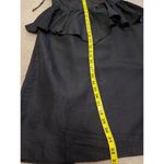 Vintage Wayne Diamond black Sweetheart tiered silky satin ruffled cocktail dress Photo 14