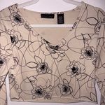 Apostrophe  Cream Floral Vintage Long Sleeve Blouse  Photo 2